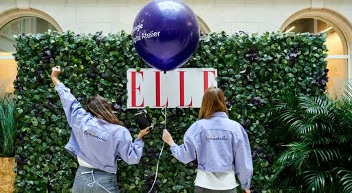 Two women at Elle Active event